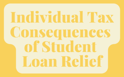 Individual Tax Consequences of Student Loan Relief
