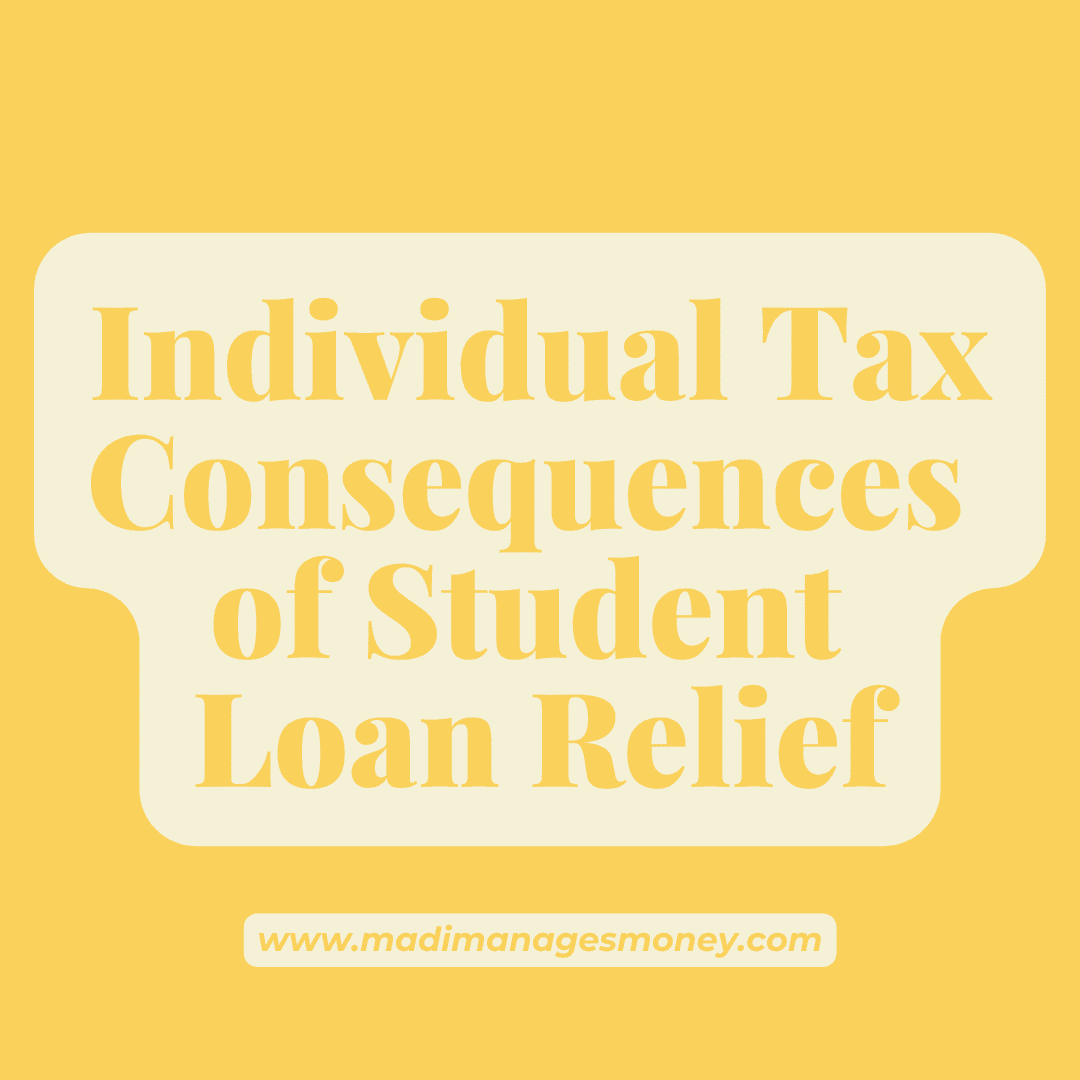 tax consequences of student loan relief