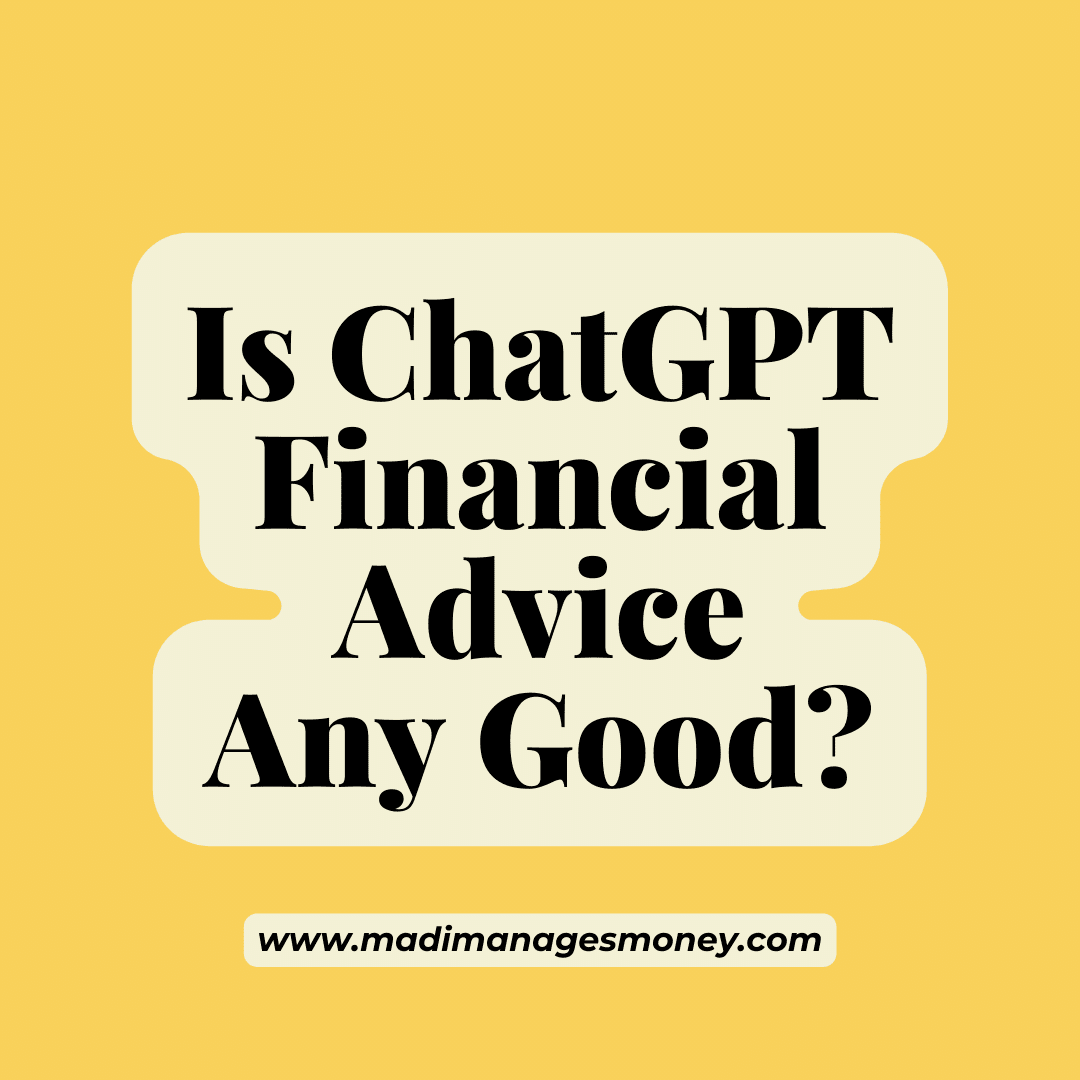 chatgpt financial advice