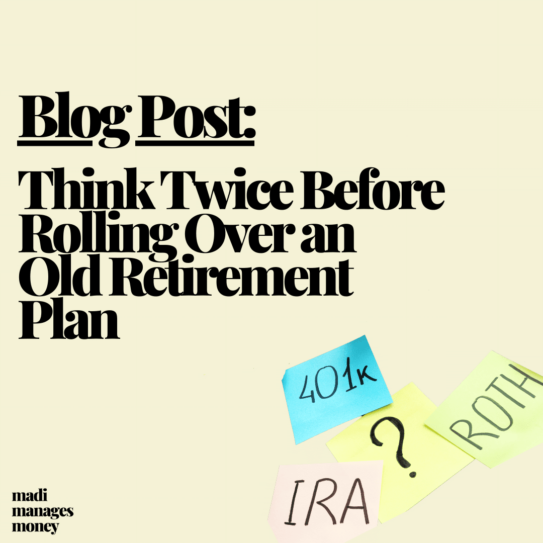 rolling over an old retirement plan